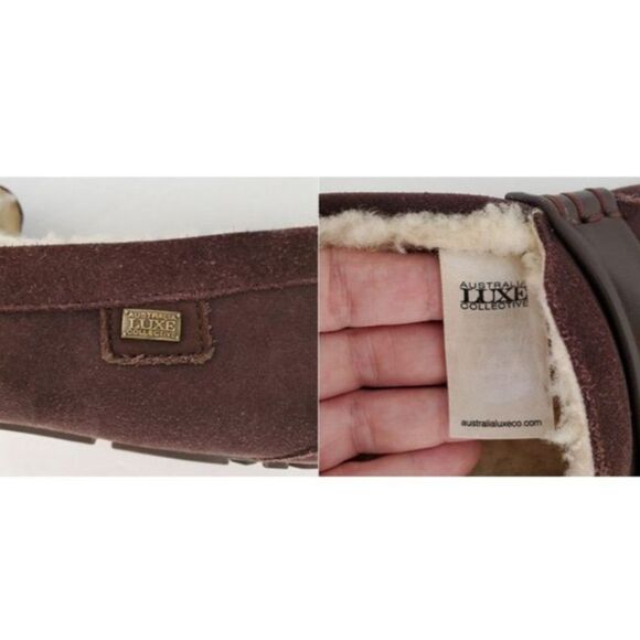Australia Luxe Collective Men\'s Hamilton Leather Slipper Tassel Shearling Scandi main image 6